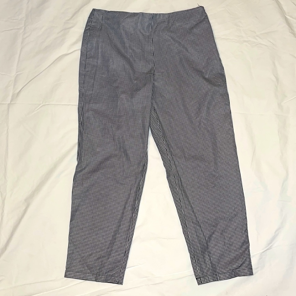 High waisted checkered slacks